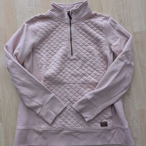 Women's Pink Quilted Pullover Top